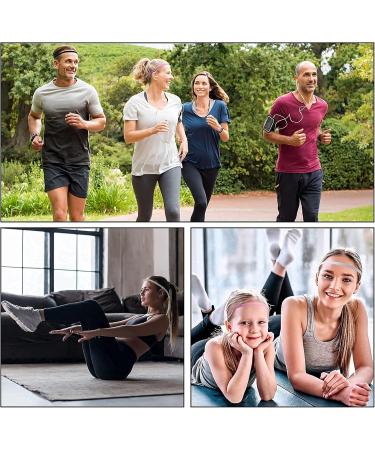 Shop Aster Thick Anti-Slip Elastic Sports Headbands - Yoga Hair Bands in Black White Pink & Gray | Perfect for Exercise & Welding - Buy Online on GoSupps.com