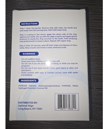 Teeth Whitening Strips - 14-Day Treatment for Sensitive Teeth | Achieve a Whiter Smile & Remove Tough Stains | Made in USA - Buy Online on GoSupps.com