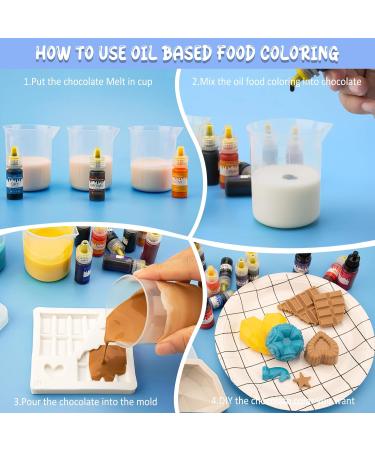 Fat-Soluble Pink Food Coloring - 60ml Oil-Based for Chocolate Cakes Baking & Macarons | Concentrated for Buttercream Fondant & Torten Deko - Buy Online on GoSupps.com