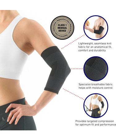 Neo G XL Elbow Support for Tendonitis & Joint Pain - Tennis Elbow Brace - Multi Zone Compression Sleeve - Airflow Design - Size XL (30-33 CM) - Buy Online on GoSupps.com
