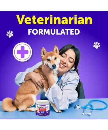 Dog Multivitamin Chewable - Dog Vitamins and Supplements with Glucosamine 20 in 1 - Senior & Puppy Multivitamin for Dogs - Pet Joint Support Health - Immunity Mobility Gut Skin - 120 Chews Multivitamin 120 Chews - Buy Online on GoSupps.com