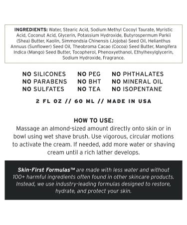 Supply Ultra Lather Fragrance-Free Shaving Cream - 3.4 Oz Jar | Hypoallergenic & Noncomedogenic Mens Shaving Cream for Razor Burn Protection and Soothing Irritation - Buy Online on GoSupps.com