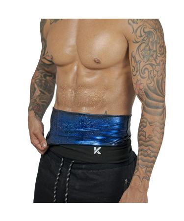 Kewlioo Men's Heat Trapping Waist Toner - Sweat Body Shaper Vest for Men, Mens Bodysuit Slimmer Sauna Suits, Shapewear Compression Top Shirt, Strong Waist Grip, Versatile and Discreet Medium