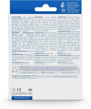 EPITACT Double Protection Corrective Bandage for Hallux Valgus Bunion - Right Foot Size L | International Shipping Available - Buy Online on GoSupps.com