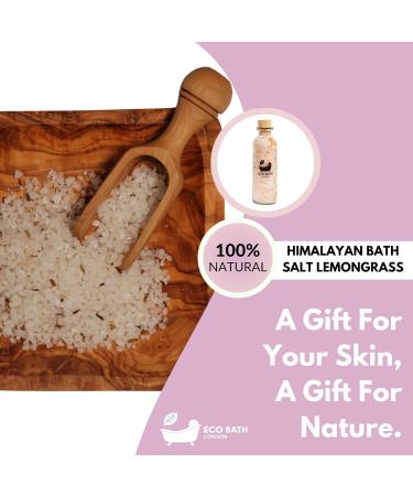 Lemongrass Himalayan Bath Salt 300g - Premium Infused with Calendula for Uplifting Relaxation | International Shipping Available - Buy Online on GoSupps.com
