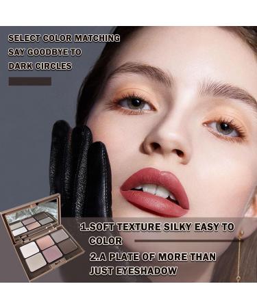 6 Colors Eyeshadow Palette - Long Lasting Waterproof Eye Makeup Set with 5 Brushes | Matte Highlighters & Blush for Women - Shop Now - Buy Online on GoSupps.com