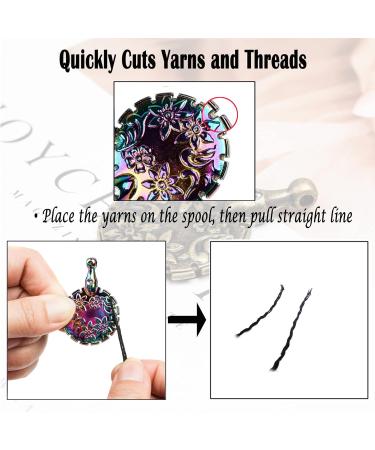 AXEN 2PCS Antique Metal Yarn Cutter Pendants - Round Shape Sewing Tools - Vintage Dazzle Thread Cutter - 1 Package - Buy Online on GoSupps.com