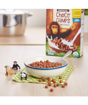 Choco Chimps Organic Chocolate Cereal - 12 Pack, Gluten Free, Non-GMO | EnviroKidz by Nature's Path - Buy Online on GoSupps.com