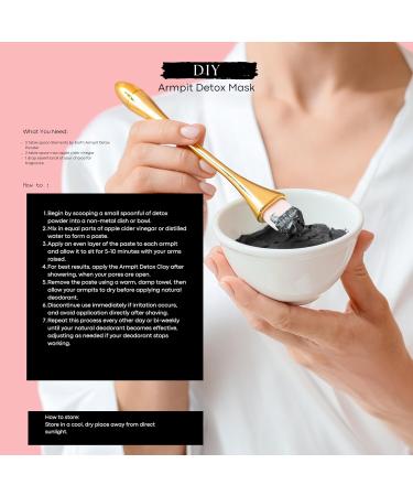 Armpit Detox for Women - Natural Deodorant Transition & DIY Bentonite Clay Underarm Mask | 8 oz Odor Control - Buy Online on GoSupps.com