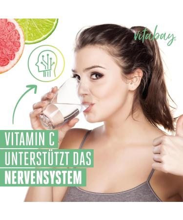 Vitabay Vitamin C Powder 1000 mg - 250g Vegan Ascorbic Acid Supplement for Optimal Health - Buy Online on GoSupps.com