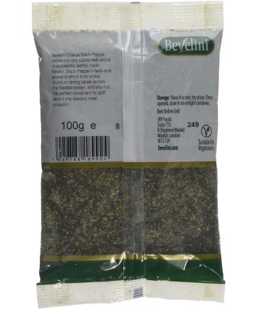 Bevelini Coarse Black Pepper 100g - Premium Quality Spice for Flavorful Cooking - Buy Online on GoSupps.com