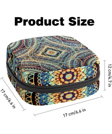 Portable Women s Binding-Up Bags | Menstrual Cup & Pad Bags for Teens | Boho Mandala & Flower Pattern - Buy Online on GoSupps.com