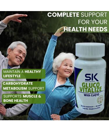 SK Perfecting Smiles Gluco Vitalize Supplement with CoQ10 60 Capsules - Buy Online on GoSupps.com