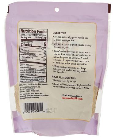 Bob's Red Mill Active Dry Yeast 48oz - Pack of 6 - Buy Online on GoSupps.com