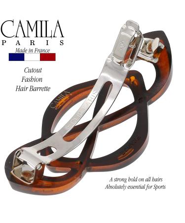 Camila Paris CP2425 French Tortoise Shell Hair Barrette for Women - Strong Hold Grip, Stylish No Slip Clip - Made in France - Buy Online on GoSupps.com