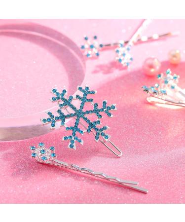 Lurrose 6pcs Snowflake Crystal Hairpins - Bridal Rhinestone Bobby Pins for Wedding, Prom & Parties - Buy Online on GoSupps.com