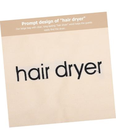 HAPINARY Travel Blow Dryer Hair Dryer Storage Bag Makeup Bag Hair Dryer Bags Hotel Hair Dryer Organizer Miss Jewelry Bag Pouch 33.00X30.00X0.50CM Beige - Buy Online on GoSupps.com