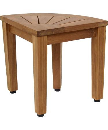 AquaTeak 12 Kai Teak Corner Foot Rest - OptiAREA Design for Shaving & Washing - Buy Online on GoSupps.com