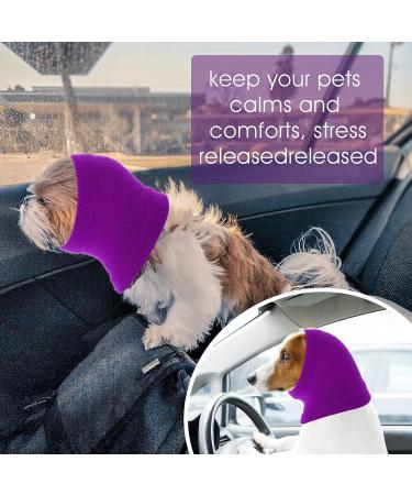 CoBee Soothing Earmuffs for Dogs | Noise Protection Ear Flap Head Wrap - XL Violet | Comfort & Care for Bathing - Buy Online on GoSupps.com