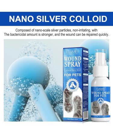 Wound Spray for Pets | Itch Relief for Sensitive Skin | Wound and Skin Care for Dogs & Cats or Other Pets | Helps with Rashes Hot Spots Scratching Itch Skin Irritation Bites & Burns - Buy Online on GoSupps.com