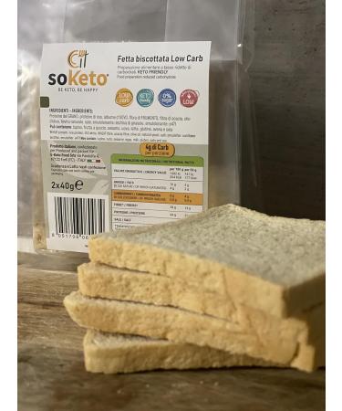 SoKeto Keto Biscuit Slices 4 x 40g pack for keto breakfast - Buy Online on GoSupps.com