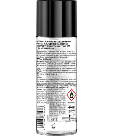 Gliss Kur Reflex-Glanz-Kur Total Repair 150 ml Keratin Hair Treatment for Shimmering Gloss & 95% Less Breakage | International Shipping Available - Buy Online on GoSupps.com