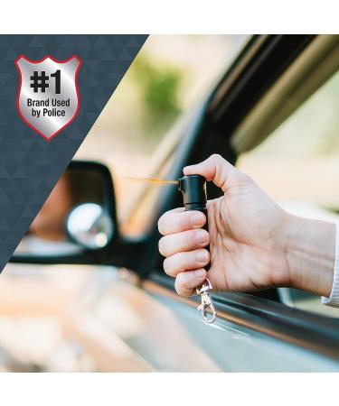 SABRE Mighty Discreet Pepper Spray 2 Pack - 16 Bursts, Ultra-Compact Design, UV Marking Dye - Snap Clip Black - Buy Online on GoSupps.com