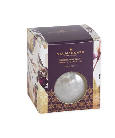 Scented Shimmering Bubble Bath Moisturizing and Restorative Ornament Gift Bottle is Beautifully Packaged with Gift-Giving in Mind 250 ml Winter Waterlily Sandalwood 8.4 Fl Oz (Pack of 1)