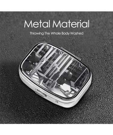 Portable Travelling Pill Box - Gym Equipment Printed Square Medicine Organizer for International Shipping - Buy Online on GoSupps.com