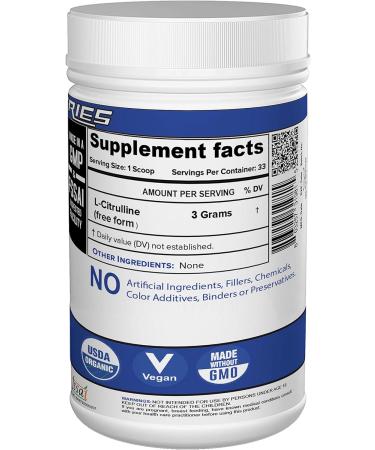 L-Citrulline 100g Unflavoured - Premium Pure Supplement for Enhanced Performance | International Shipping Available - Buy Online on GoSupps.com
