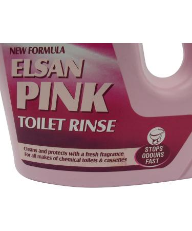 Elsan Pink 2L Toilet Fluid Rinse X2 (Cleaner Caravan Motorhome Camping) - Buy Online on GoSupps.com