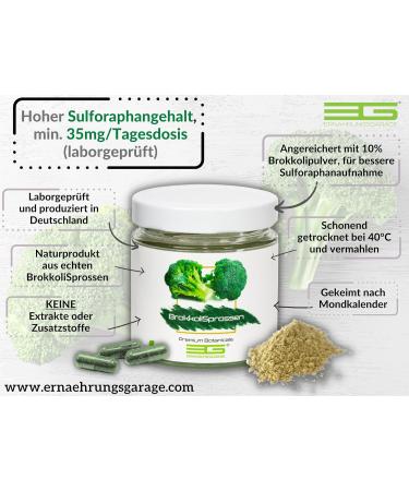 Buy Broccoli Sprouts - 35mg Sulforaphane per Dose | Gently Dried & Ground | 85g | No Additives | Nutritional Garage - Buy Online on GoSupps.com