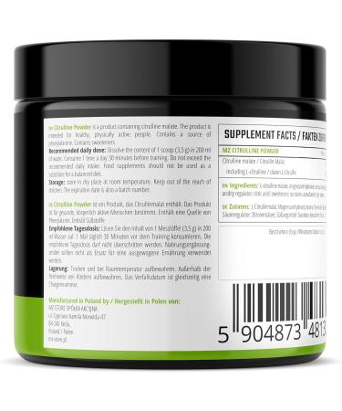 Citrulline Powder 300g - L-Citrulline 2000mg with Magnesium - 85 Portions - Tropical Fruit Flavor | MZ Supplements - Buy Online on GoSupps.com