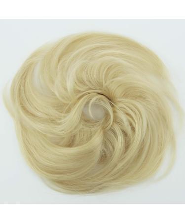 CAISHA by PRETTYSHOP Synthetic Updo Hairpiece Scrunchie - Slightly Wavy Platinum Blonde #88 G18B - Buy Online on GoSupps.com