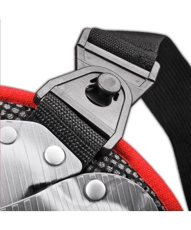 Buy Black Crevice Back Protector for All Ages - Ergonomic & Adjustable | Breathable for Kids & Adults - Available in Black Red & Silver - Buy Online on GoSupps.com