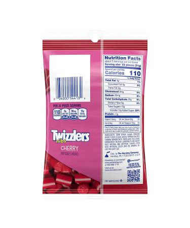 TWIZZLERS NIBS Cherry Chewy Candy - 6 Oz  Pack of 12 - Delicious Cherry Flavor - Buy Online on GoSupps.com