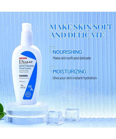 Moisturizing Facial Lotion with Hyaluronic Acid - Suitable For Dry Skin and Skin Types - Retinol to Deep Nourishing Reduce &Smooth Fine Line Reduce Pigmentation and Moisturising - Buy Online on GoSupps.com