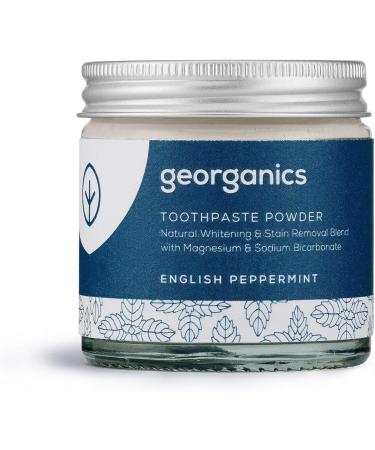 Georganics Whitening Mineral Toothpaste Powder 100% Natural Fluoride Free Stain Removing & Teeth Whitening - 4 Oz