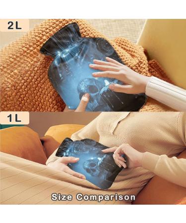 Naanle Haunted Castle Halloween Skull Hot Water Bottle | 1L Hand & Foot Warmer for Pain Relief | Premium Heat & Cold Therapy Solution - Buy Online on GoSupps.com