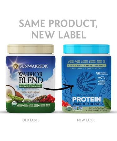 Sunwarrior - Warrior Blend Raw Plant-Based Protein Natural 375 g - Buy Online on GoSupps.com