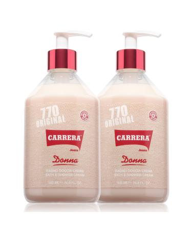 Carrera Jeans 770 Original Bath and Shower Cream for Women Silky Smooth Skin 16.9 Fl Oz (2)