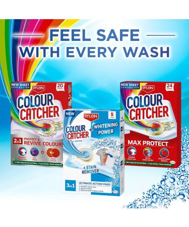 Enhanced Colour Catcher Whitening Power + Stain Remover 3 in 1 Ultimate Action Pads - 5 Pads - Buy Online on GoSupps.com