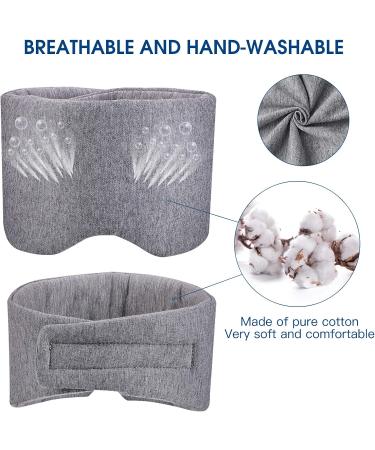 Cotton Sleep Mask for Men & Women - Handmade Eye Mask for Sleeping with Earplugs - Buy Online on GoSupps.com