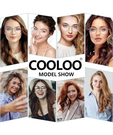 COOLOO Blue Light Blocking Glasses for Women Men - Anti Glare Gaming Computer Glasses - Blue Light 01-Gold - Buy Online on GoSupps.com