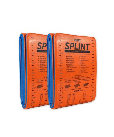 Ready First Aid - Foam Splint (4.25"x36") Aluminum core Lightweight Radiolucent Waterproof Reusable Fracture Splint for Supporting Fractured Injured Limbs in Hiking Camping Adventure (2-Pack)