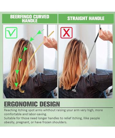 Curved Bamboo Back Scratchers for Men and Women - Heavy-Duty Handle - Best Gift for Anyone Needing Longer Reach - Buy Online on GoSupps.com