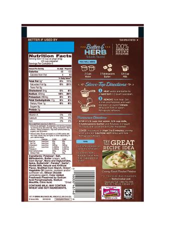 Betty Crocker Homestyle Butter and Herb Potatoes  4.7 oz (Pack of 7) Butter & Herb - Buy Online on GoSupps.com