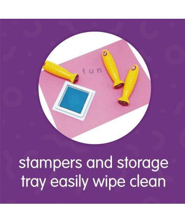 Colorations Lowercase Letter Stampers Set - Easy to Hold & Grasp, Set of 26 ABC Stampers for Kids Learning Alphabet Recognition, Ideal for Decorating & Card Making - Buy Online on GoSupps.com