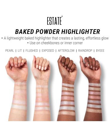 Buy Estate Cosmetics Dew Me Baked Highlighter - Pearl 3g | Best Pressed Powder for Cheeks Eyes & Face - International Shipping Available - Buy Online on GoSupps.com