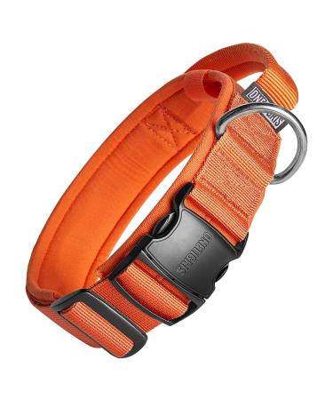OneTigris Dog Collar with Metal Buckle for Dogs (Orange M) M Orange - Buy Online on GoSupps.com